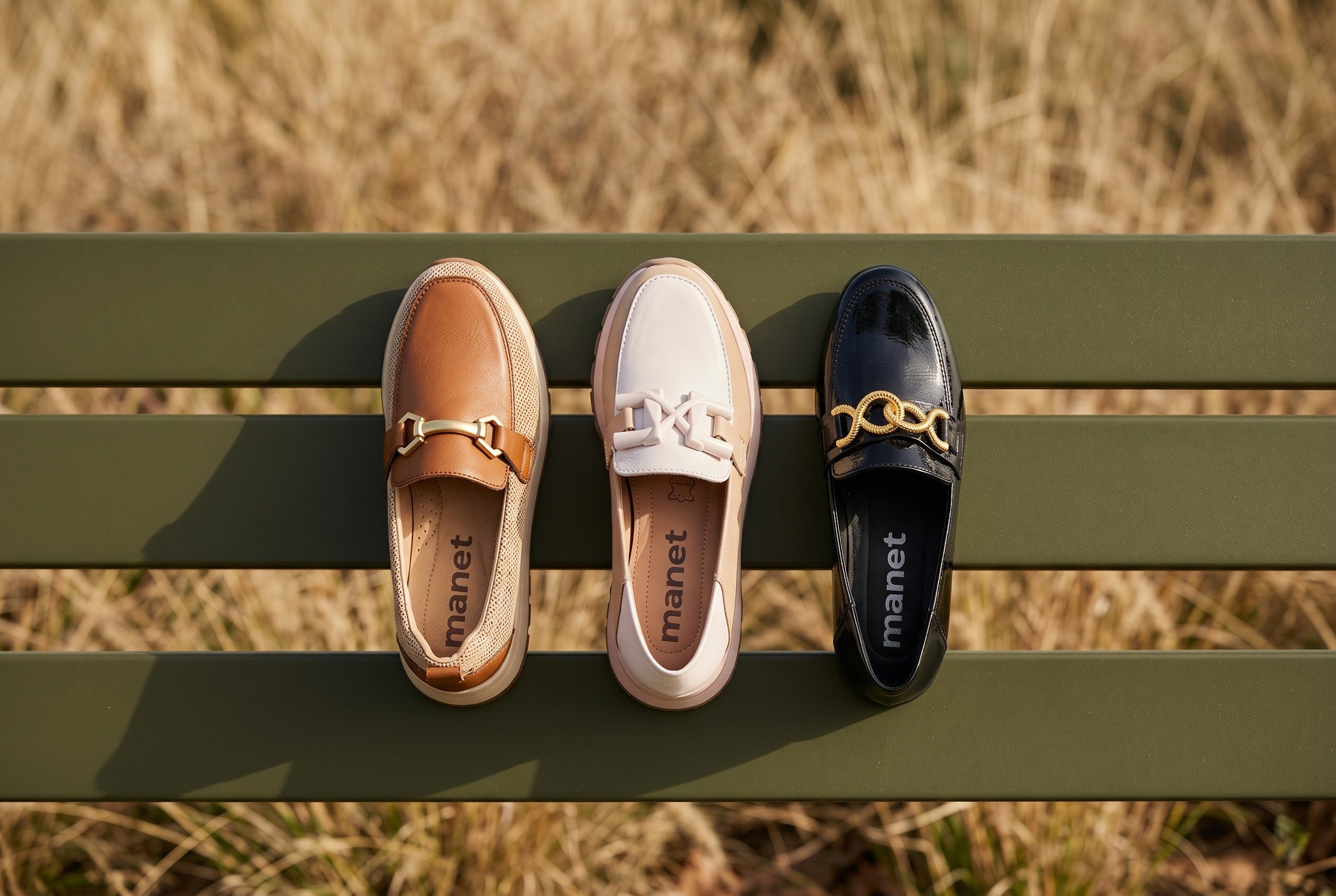 mocasín de piel para mujer manet